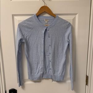 J. Crew Sky Blue Knit Cardigan